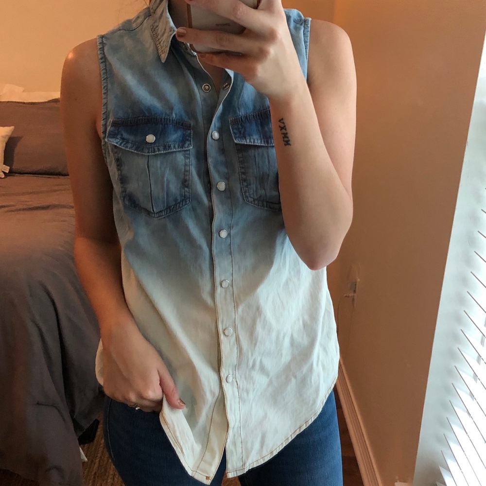 Ombré Button Down